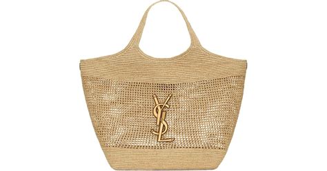 ysl raffia icare bag